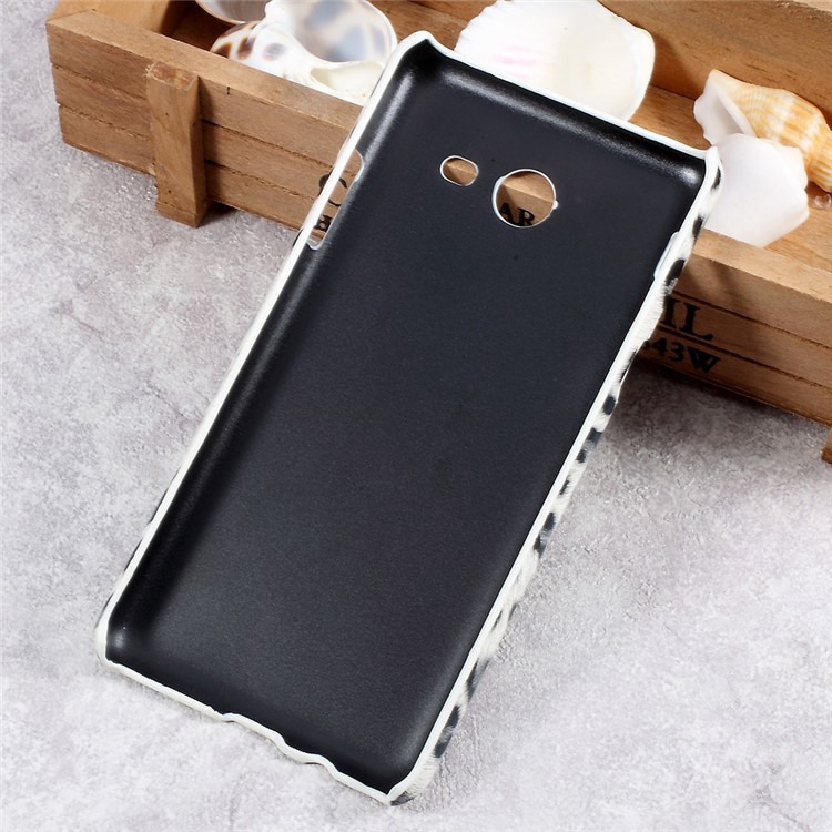 Leather Coated Hard Case Cover for Samsung Galaxy J5 (2017) - Leopard Skin-2