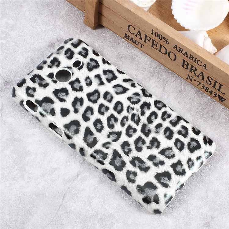Leather Coated Hard Case Cover for Samsung Galaxy J5 (2017) - Leopard Skin-3