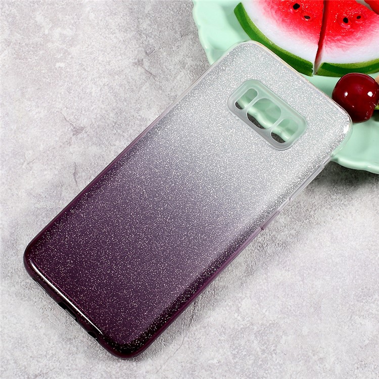 2-in-1 Gradient Color TPU + PC Phone Back Case for Samsung Galaxy S8 SM-G950 - Black-1