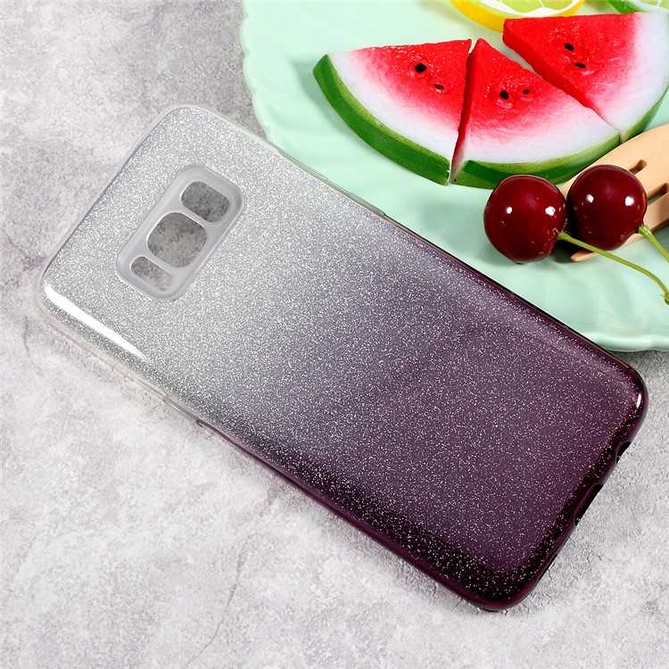 2-in-1 Gradient Color TPU + PC Phone Back Case for Samsung Galaxy S8 SM-G950 - Black-3
