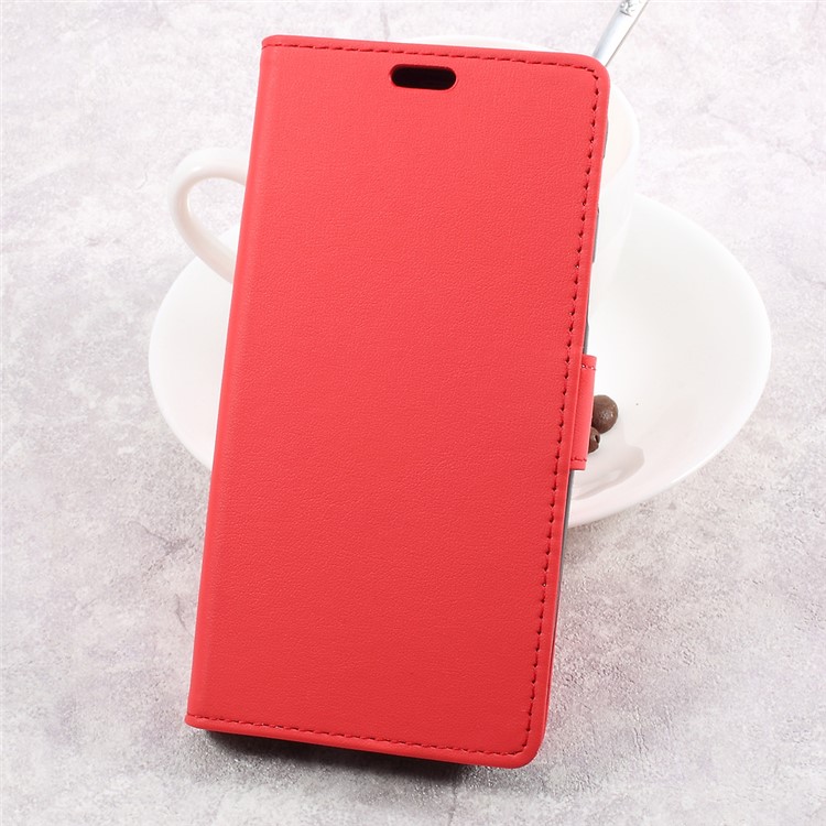 

PU Leather Wallet Cell Phone Shell for Samsung Galaxy Xcover 4 SM-G390F - Red