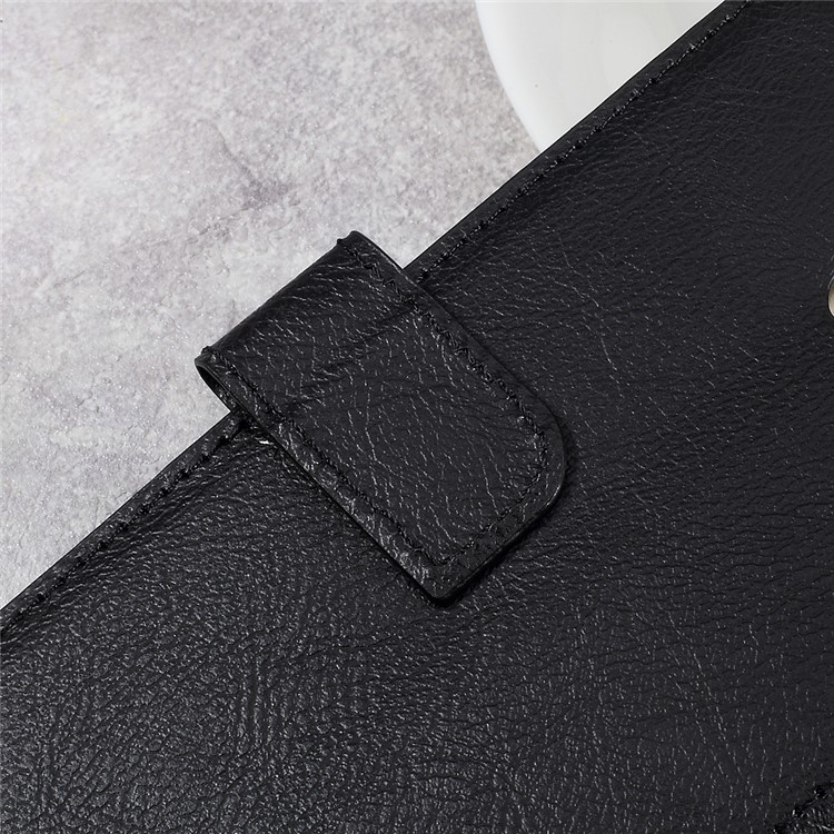 Wallet Stand Leather Litchi Texture Cell Phone Case for Samsung Galaxy A5 (2017) - Black-12