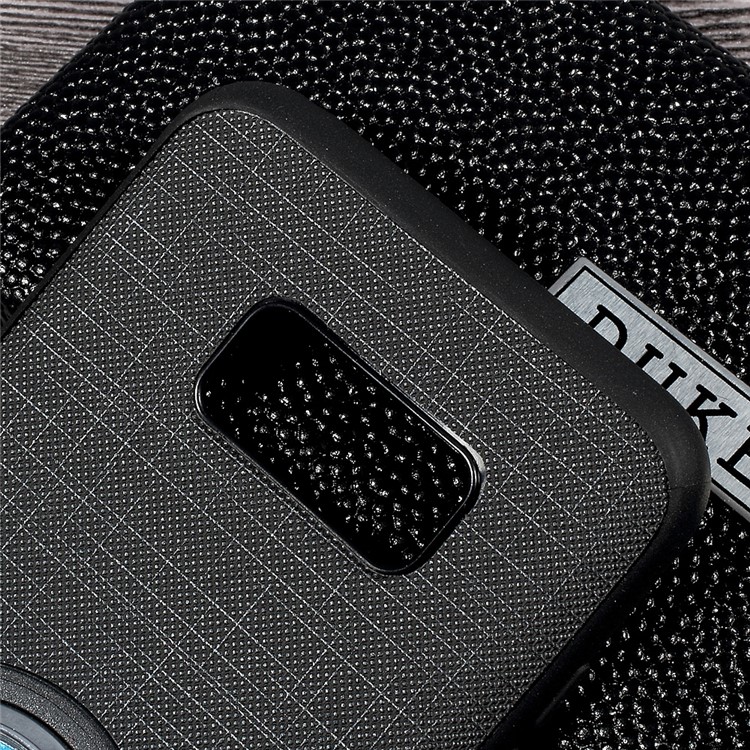 360 Rotation Ring Holder Linen Cloth Leather Coated TPU Back Case for Samsung Galaxy S8 SM-G950 - Black-6