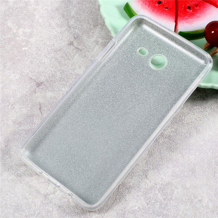 Glittery TPU + PC Hybrid Cell Phone Case for Samsung Galaxy J5 (2017) - Silver-2