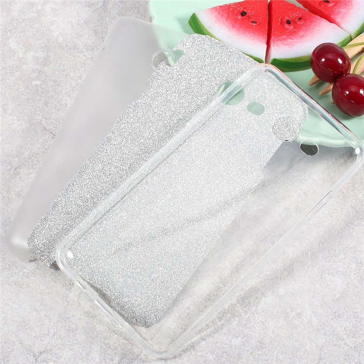 Glittery TPU + PC Hybrid Cell Phone Case for Samsung Galaxy J5 (2017) - Silver-6