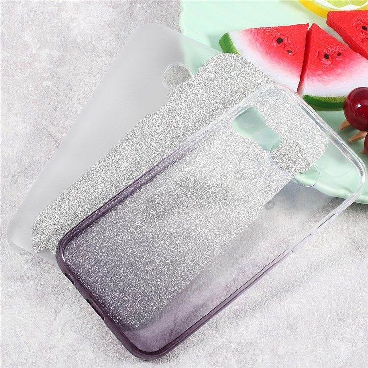 3-in-1 Gradient Color TPU + PC Phone Back Case for Samsung Galaxy A3 (2017) - Grey-5