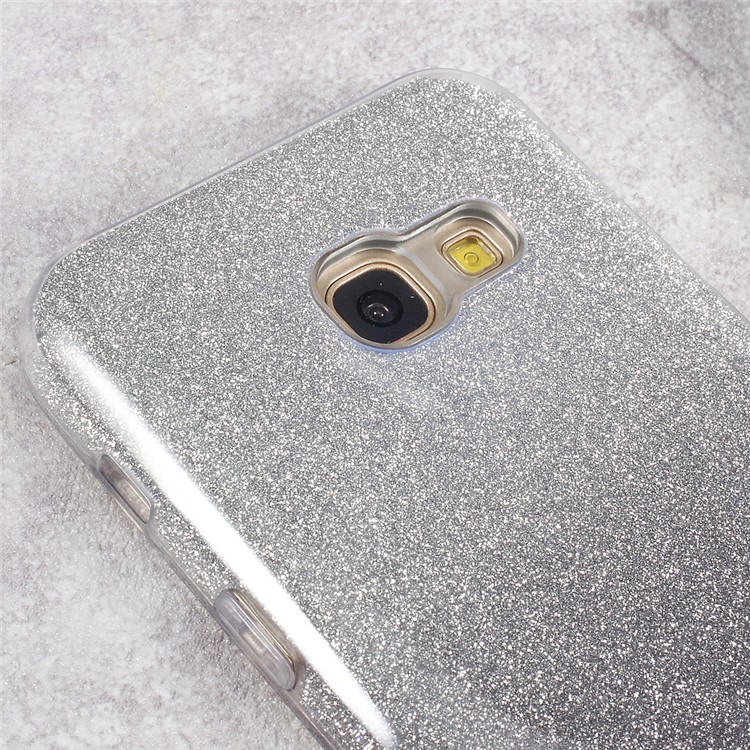 3-in-1 Gradient Color TPU + PC Phone Back Case for Samsung Galaxy A3 (2017) - Grey-6
