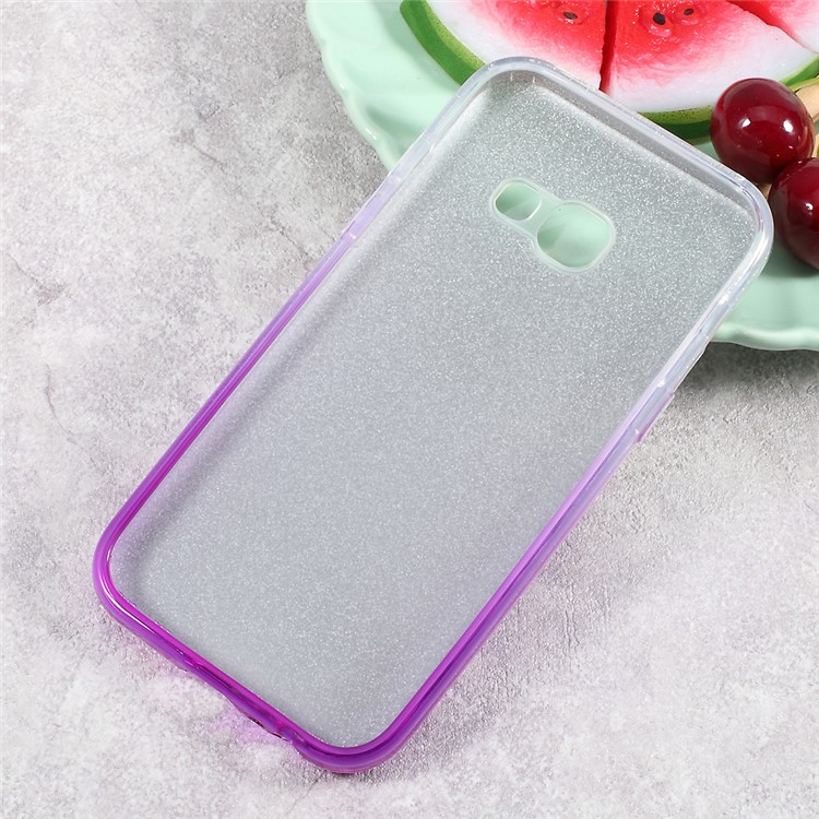 Gradient Color TPU + PC Phone Back Case with Flash Paper for Samsung Galaxy A5 (2017) - Purple-4