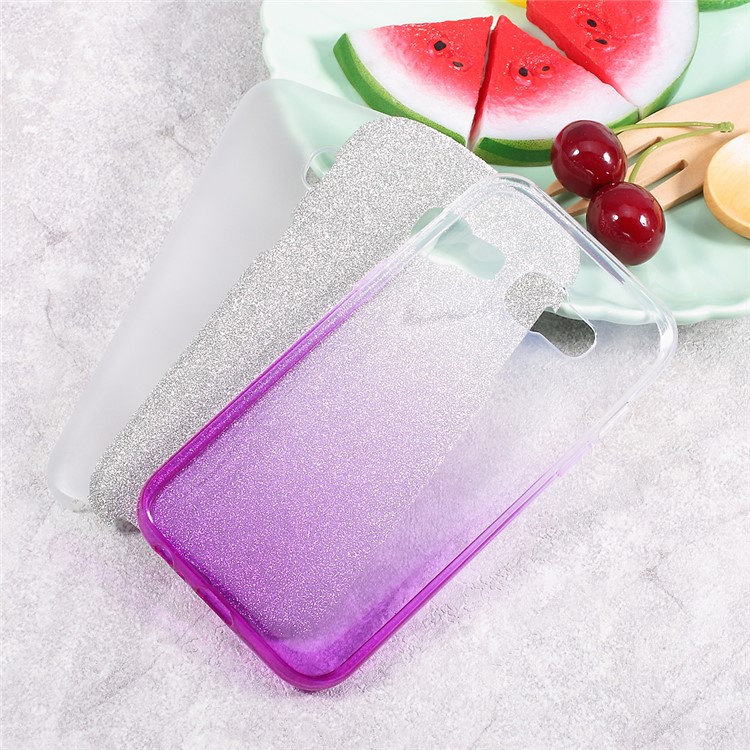 Gradient Color TPU + PC Phone Back Case with Flash Paper for Samsung Galaxy A5 (2017) - Purple-5