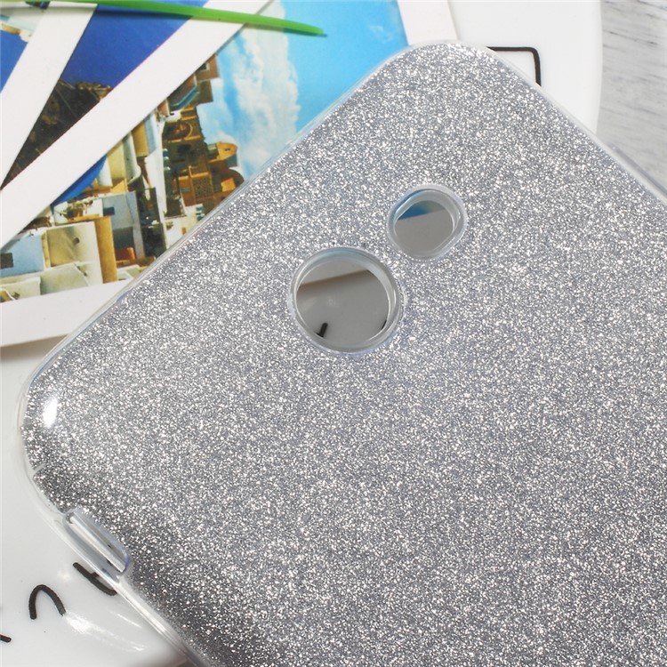 Gradient Color TPU + PC Phone Back Case with Flash Paper for Samsung Galaxy J5 (2017) - Grey-4