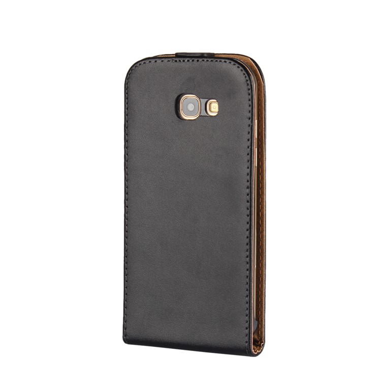 Split Leather Vertical Flip Cover Case for Samsung Galaxy A5 (2017) SM-A520F - Black-3