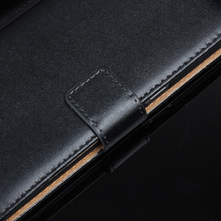 Genuine Split Leather Wallet Magnetic Flip Case for Samsung Galaxy S8 G950 - Black-20