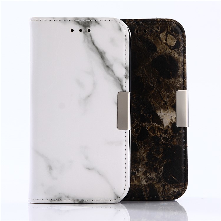 Marble Pattern Wallet Stand Leather Cell Phone Case for Samsung Galaxy J1 mini prime - Black-5
