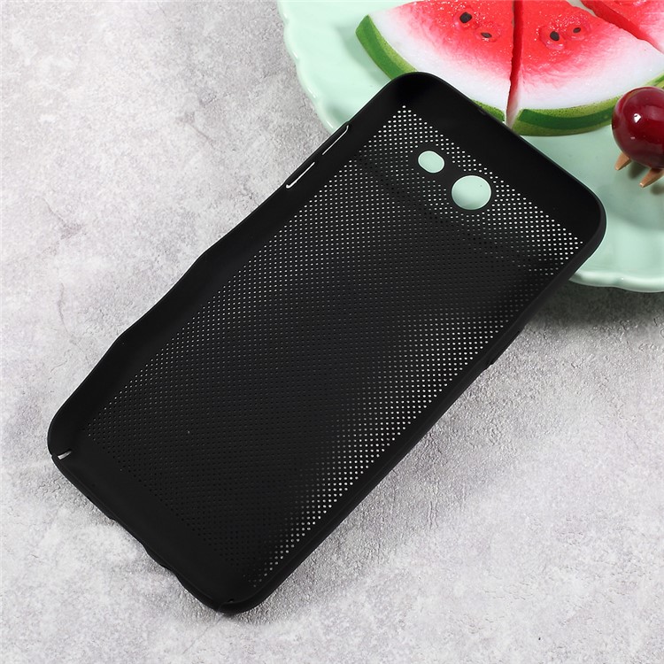 Hollow Mesh Heat Dissipation Hard PC Case for Samsung Galaxy J3 Emerge/J3 Prime/J3 (2017) - Black-2