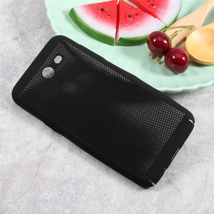 Hollow Mesh Heat Dissipation Hard PC Case for Samsung Galaxy J3 Emerge/J3 Prime/J3 (2017) - Black-3