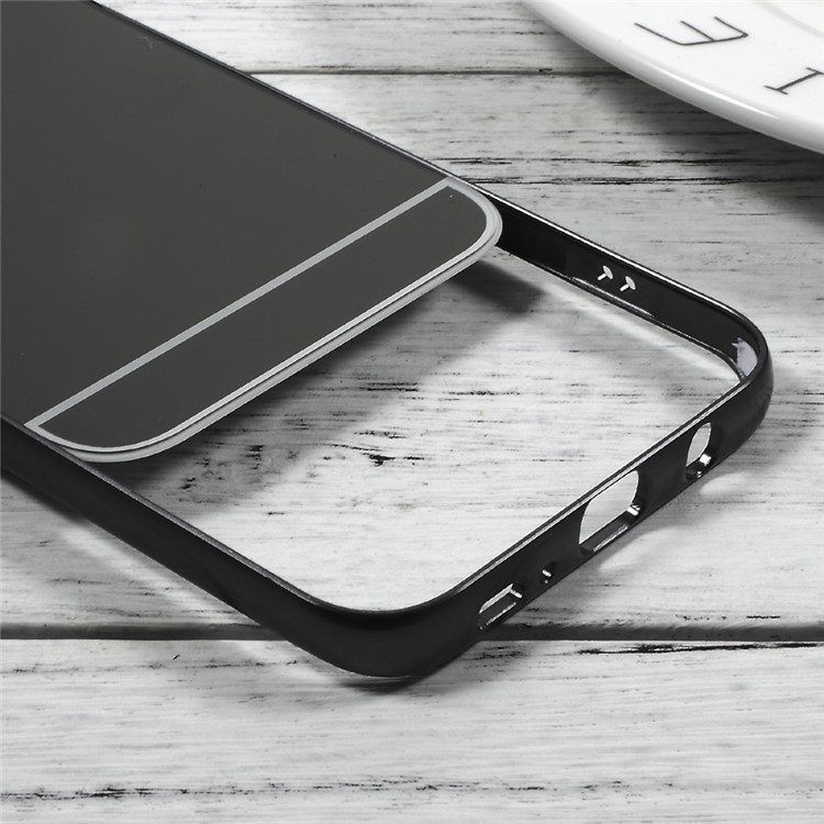 Slide-on Metal Bumper Plated PC Hard Case for Samsung Galaxy S8 G950 - Black-8