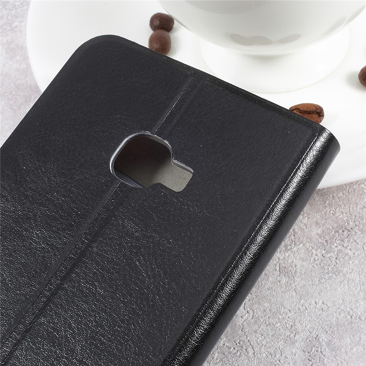 Crazy Horse PU Leather Case with Card Slot for Samsung Galaxy Xcover 4 SM-G390 Built-in Steel Sheet - Black-9