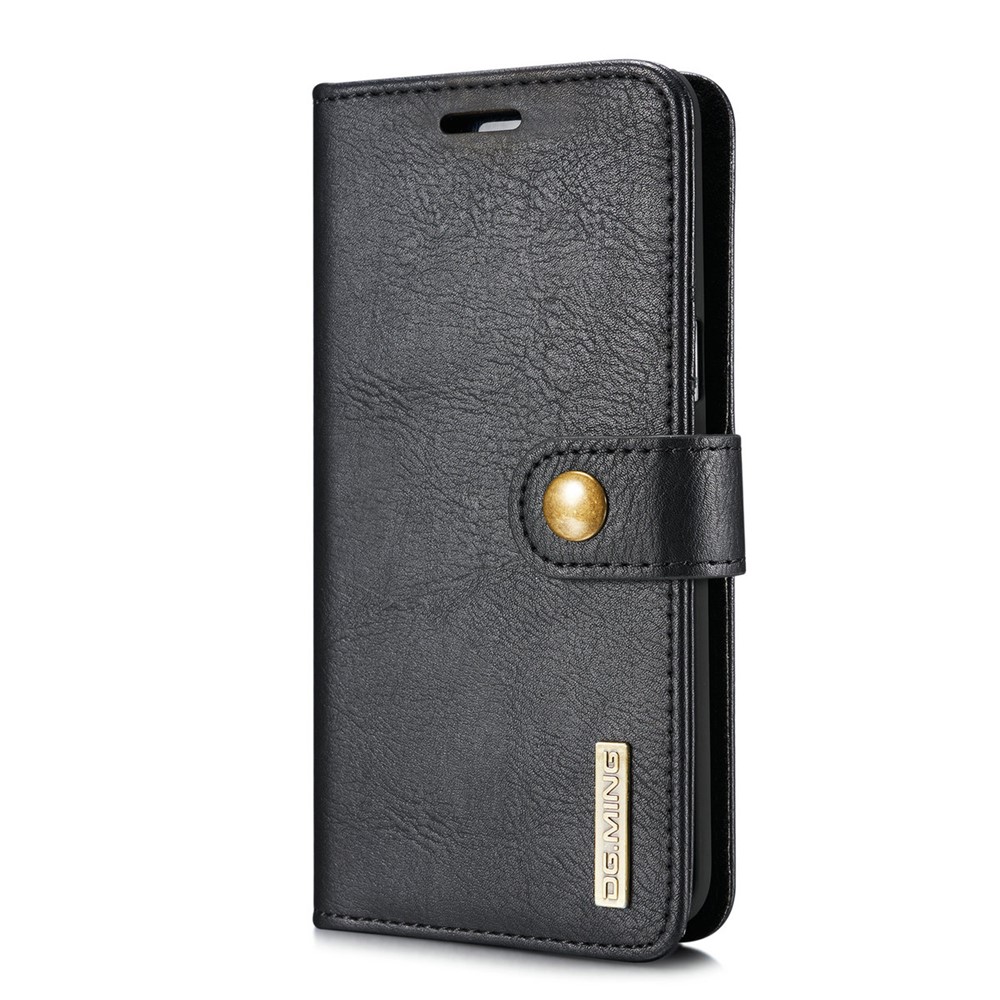 DG.MING for Samsung Galaxy S8 G950 Detachable 2 in 1 Wallet Split Leather Phone Case - Black-4