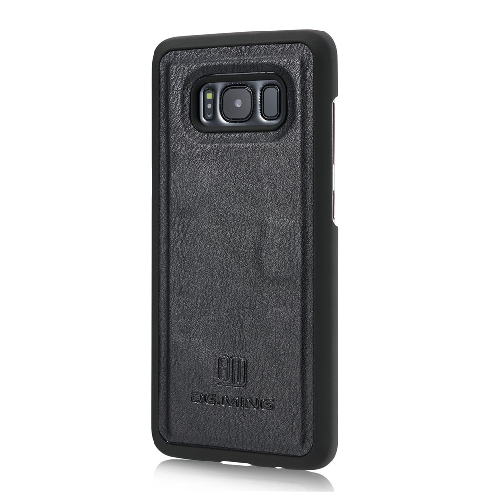 DG.MING for Samsung Galaxy S8 G950 Detachable 2 in 1 Wallet Split Leather Phone Case - Black-6