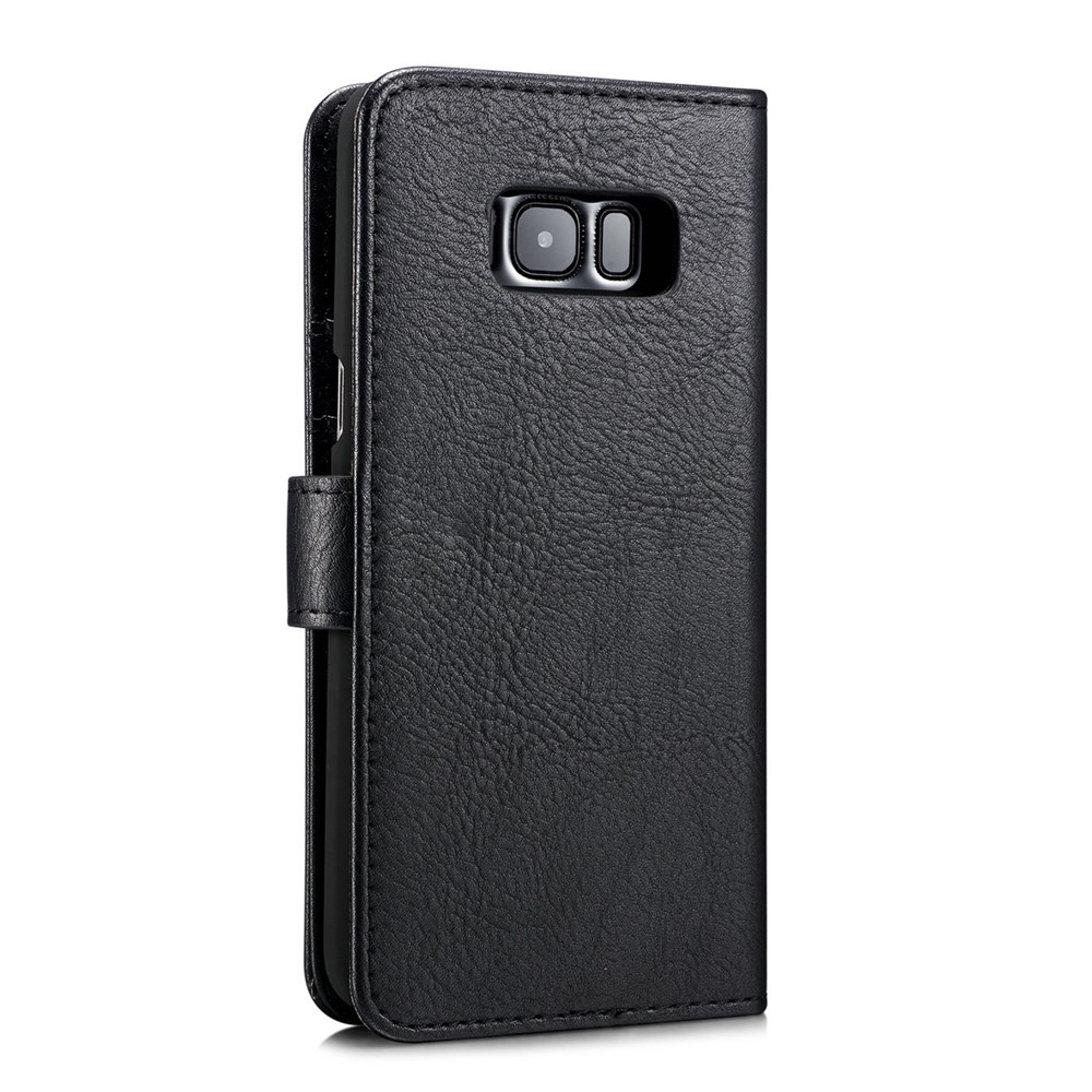 DG.MING for Samsung Galaxy S8 G950 Detachable 2 in 1 Wallet Split Leather Phone Case - Black-7