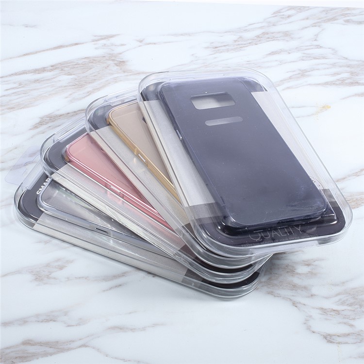 Aluminum Alloy Frame + Brushed PC Back Case for Samsung Galaxy S8+ SM-G955 - Black-9