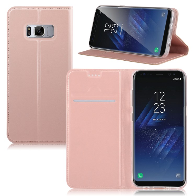 

Держатель Карты Кожаный Чехол Мобильного Телефона Для Samsung Galaxy S8 + G955 - розетка золото, Galaxy S8+