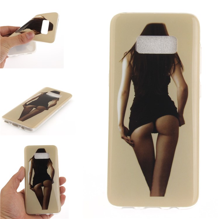 Pattern Printing IMD TPU Flexible Case for Samsung Galaxy S8 Plus SM-G955 - Beauty Pattern-1
