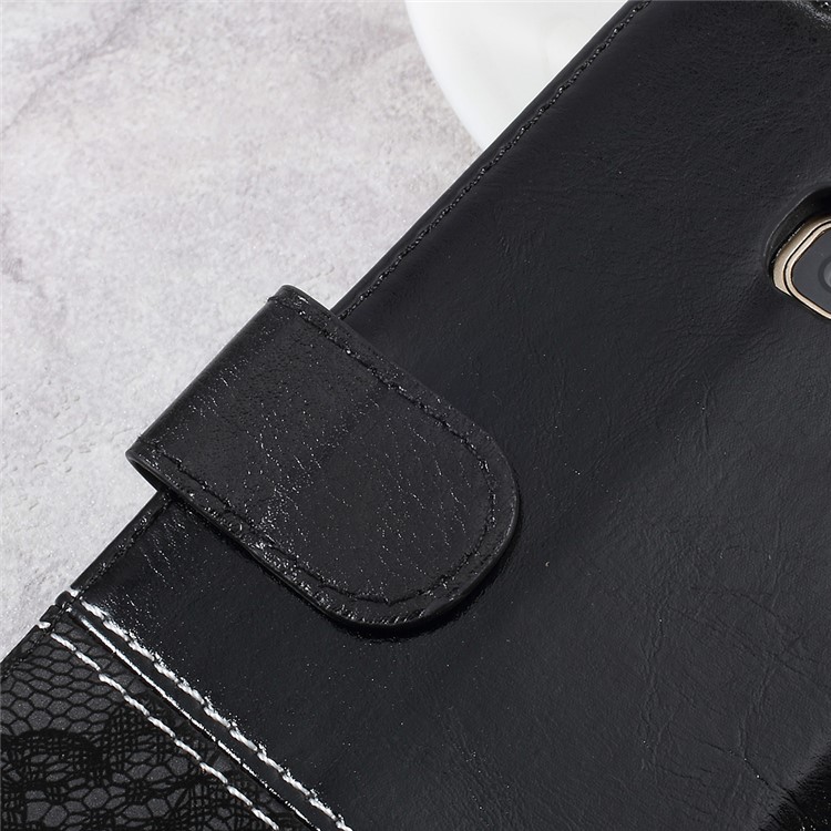 Two-color Slicing PU Leather Wallet Case for Samsung Galaxy A5 (2017) SM-A520F - Black-12