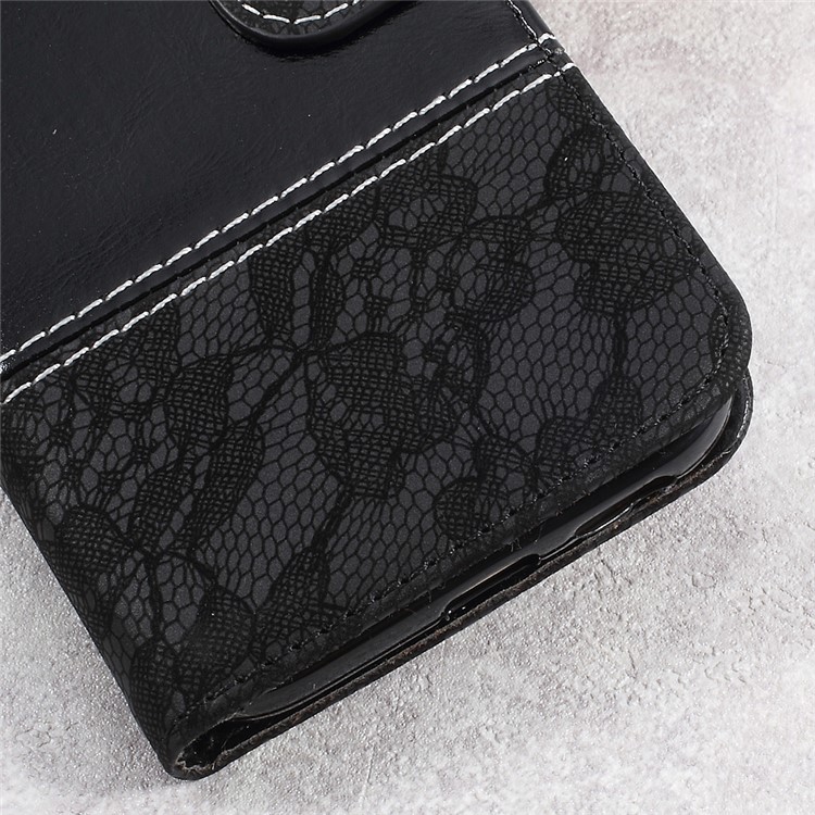 Two-color Slicing PU Leather Wallet Case for Samsung Galaxy A5 (2017) SM-A520F - Black-9