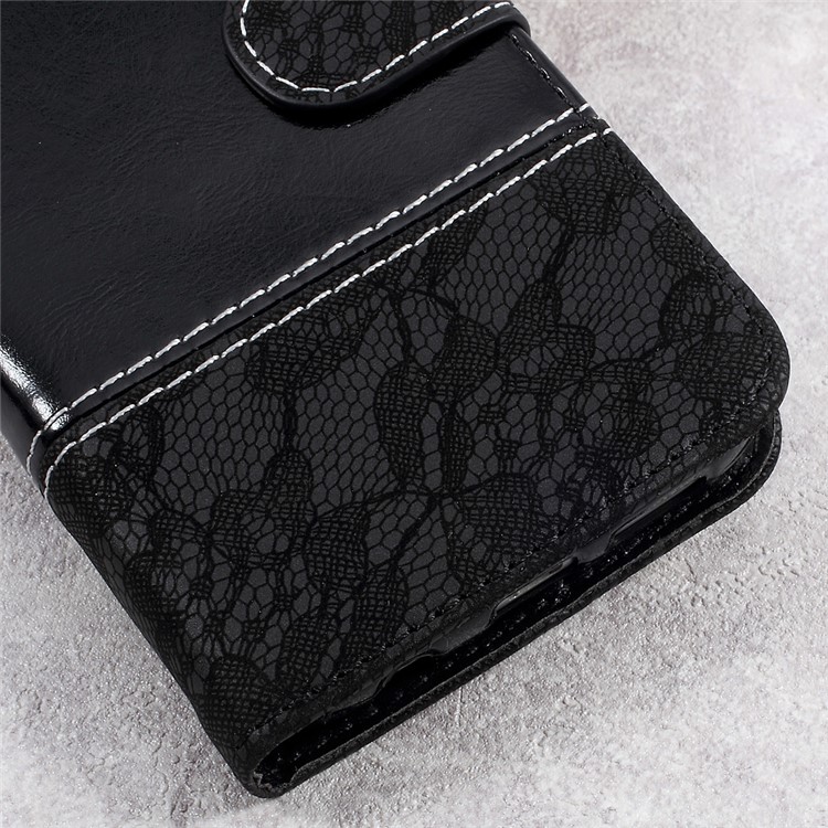 Two-color Slicing PU Leather Wallet Case for Samsung Galaxy S7 G930 - Black-4
