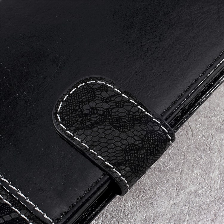 Two-color Slicing PU Leather Wallet Case for Samsung Galaxy S8 Plus G955 - Black-8