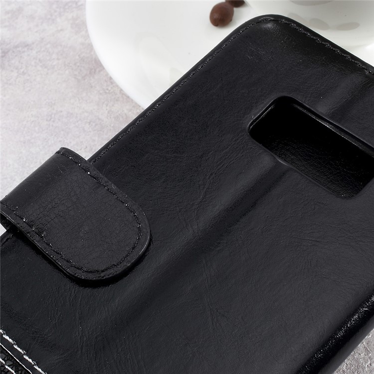 Two-color Slicing PU Leather Wallet Case for Samsung Galaxy S8 Plus G955 - Black-9