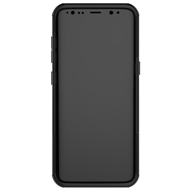For Samsung Galaxy S8 G950 Tyre Pattern 2-in-1 Kickstand PC + TPU Hybrid Case Cover - Black-4