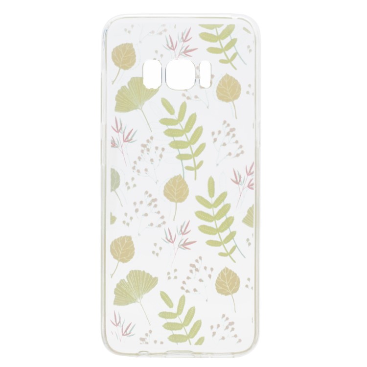 Pattern Printing Soft TPU Case for Samsung Galaxy S8 SM-G950 - Flowers and Leaves-5