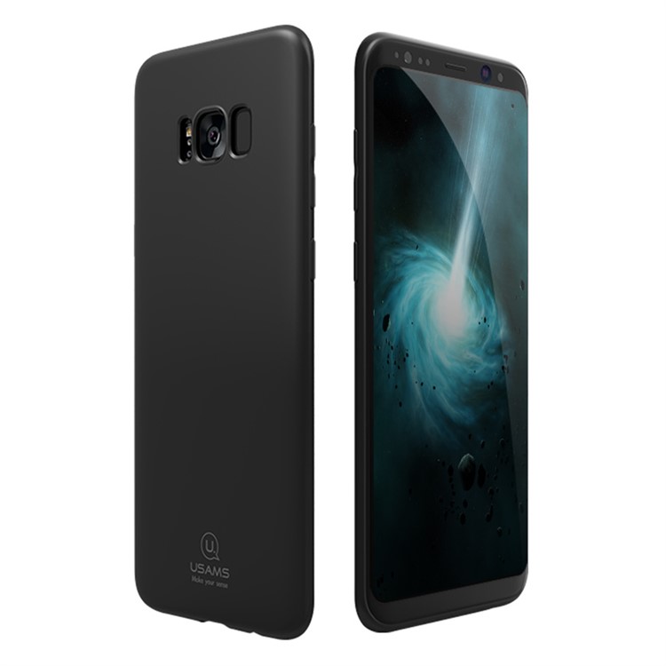 USAMS Ultra-thin Rubberized TPU Back Cover for Samsung Galaxy S8 G950 - Black-3