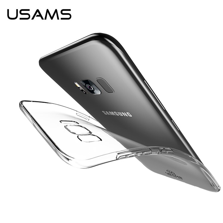 USAMS Primary Color Series Clear Soft TPU Case for Samsung Galaxy S8 Plus G955 - Transparent-1