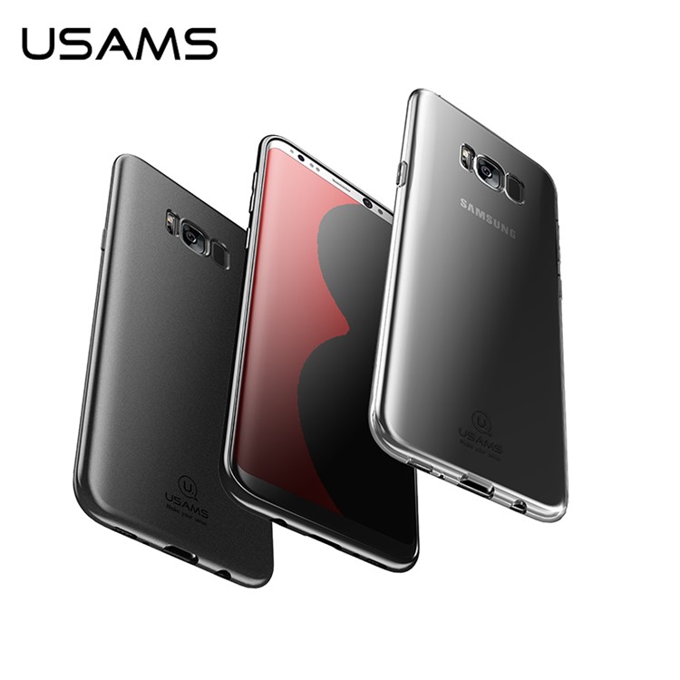 USAMS Primary Color Series Clear Soft TPU Case for Samsung Galaxy S8 Plus G955 - Transparent-2