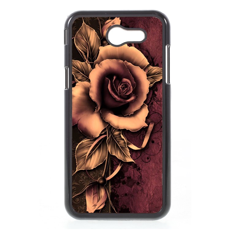 2D Heat Transfer Printing Aluminum Sheet Skin Hard PC Case for Samsung Galaxy J3 Emerge/J3 Prime/J3 (2017) - Gothic Rose-1