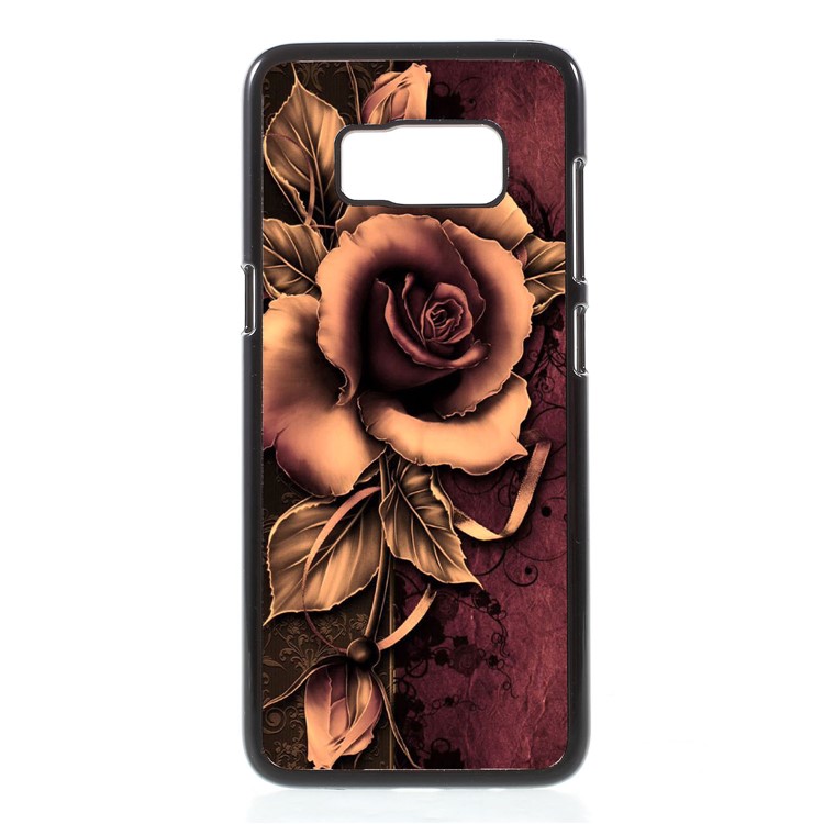 For Samsung Galaxy S8+ G955 2D Heat Transfer Printing Aluminum Sheet Skin PC Hard Case - Gothic Rose-1