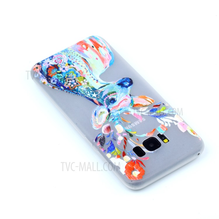 Noctilucent Flexible TPU Case for Samsung Galaxy S8 SM-G950 - Colorized Deer-2