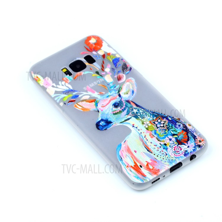 Noctilucent Soft TPU Case for Samsung Galaxy S8+ SM-G955 - Colorized Deer-3