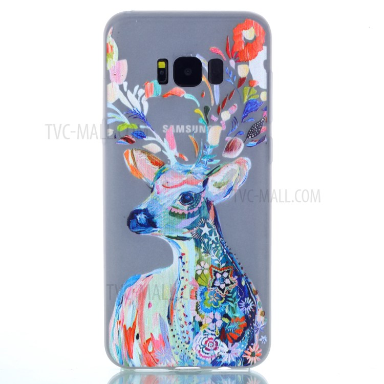 Noctilucent Soft TPU Case for Samsung Galaxy S8+ SM-G955 - Colorized Deer-4