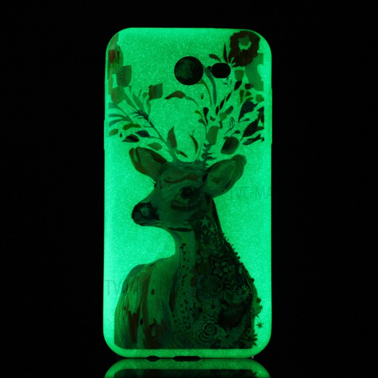 Noctilucent TPU Case for Samsung Galaxy J3 Emerge/J3 Prime/J3 (2017) - Colorized Deer-2