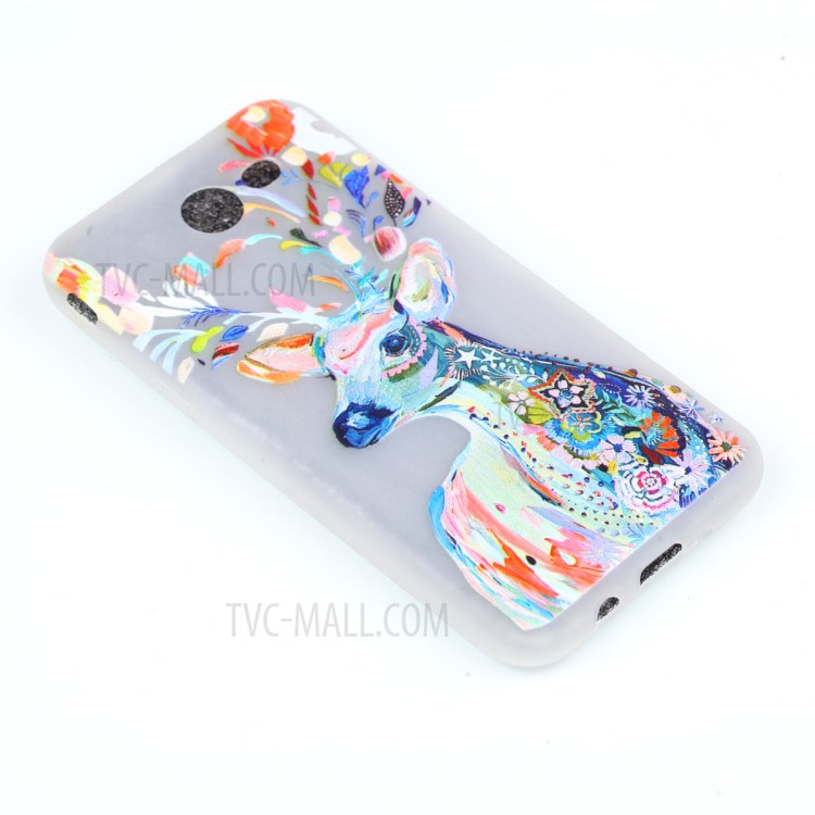 Noctilucent TPU Case for Samsung Galaxy J3 Emerge/J3 Prime/J3 (2017) - Colorized Deer-4