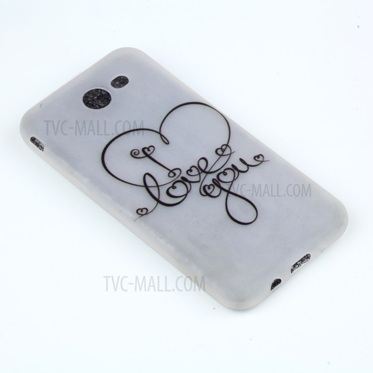 Noctilucent TPU Protection Case for Samsung Galaxy J3 Emerge/J3 Prime/J3 (2017) - I Love You Pattern-4
