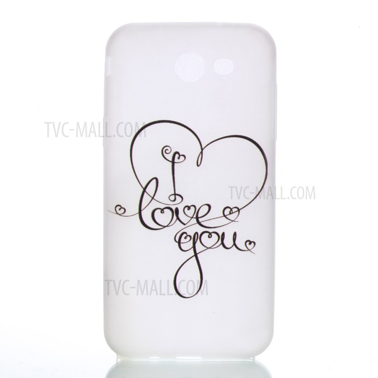 Noctilucent TPU Protection Case for Samsung Galaxy J3 Emerge/J3 Prime/J3 (2017) - I Love You Pattern-5