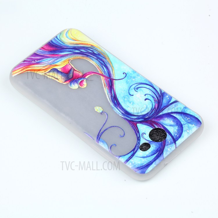 Noctilucent Flexible TPU Case for Samsung Galaxy J7 (2017) - Two Beauty Sitting on the Branch-3