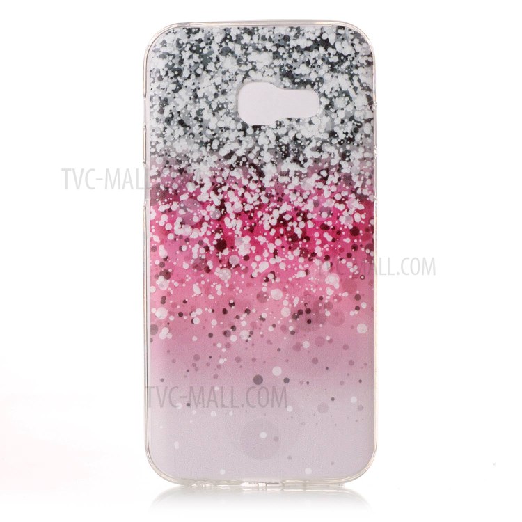 Pattern Printing TPU Flexible Case for Samsung Galaxy A5 (2017) SM-A520F - Pink Sequins-1