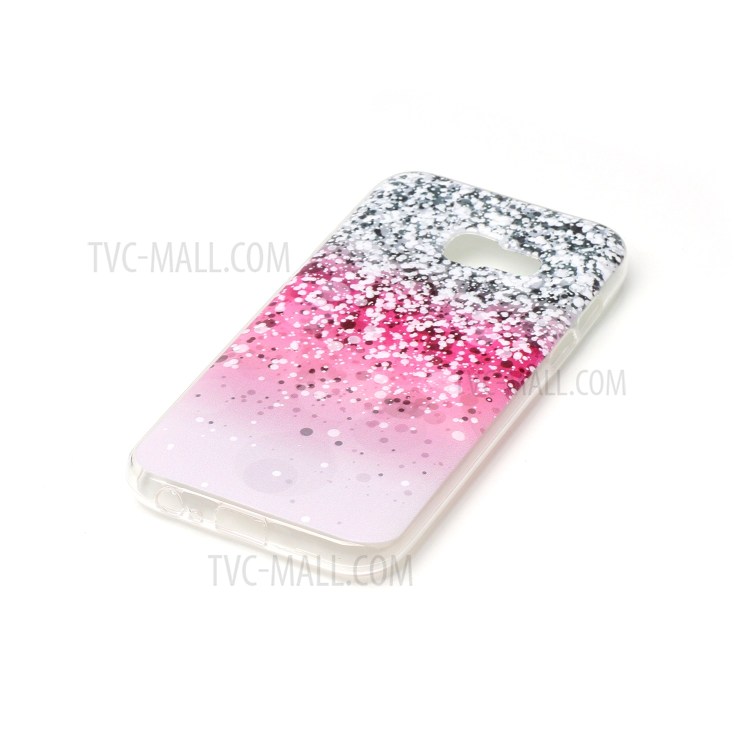 Pattern Printing TPU Flexible Case for Samsung Galaxy A5 (2017) SM-A520F - Pink Sequins-2