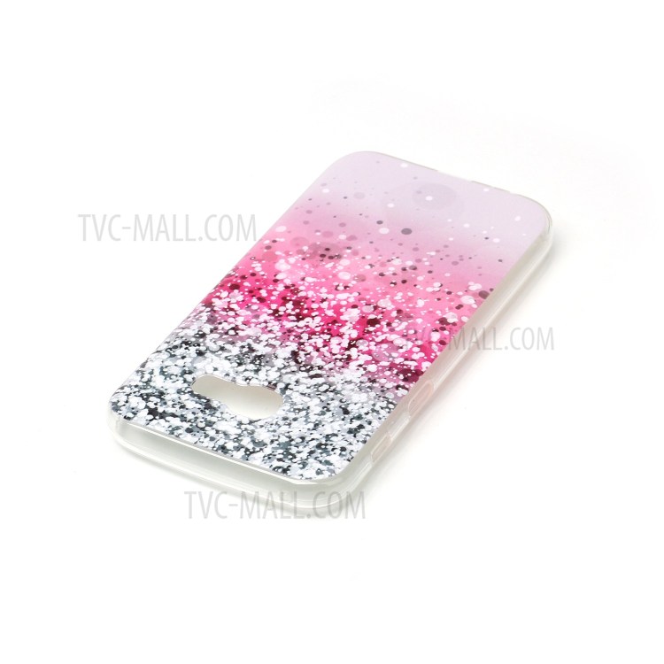 Pattern Printing TPU Flexible Case for Samsung Galaxy A5 (2017) SM-A520F - Pink Sequins-3